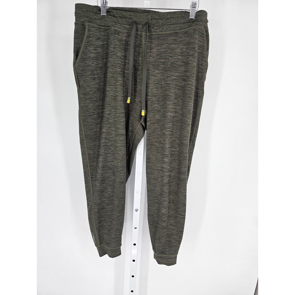 Title Nine Mens Sz L Pull On Athletic Jogger Pants Olive Green